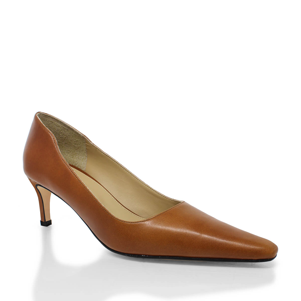 CRUZ 60 - Miel Regina Romero Zapato Zapatilla Tacon Bajo Para Dama en Piel