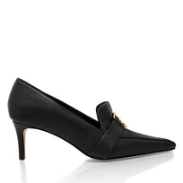 LONDON 60 - Negro Regina Romero Zapato Zapatilla Tacon Bajo Para Dama en Piel