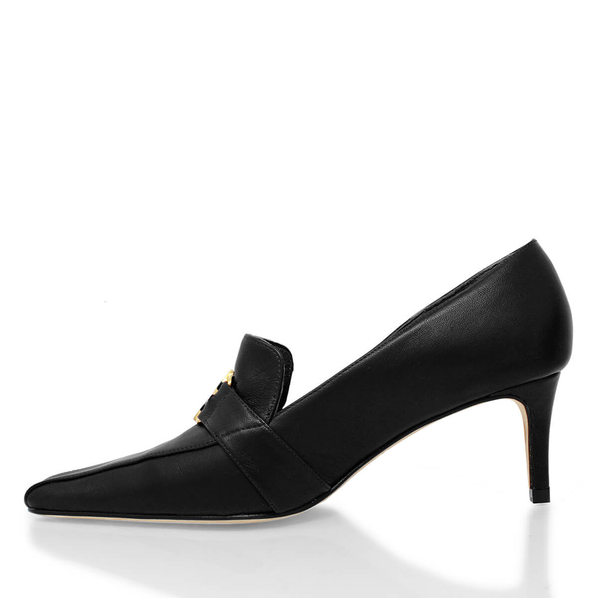 LONDON 60 - Negro Regina Romero Zapato Zapatilla Tacon Bajo Para Dama en Piel
