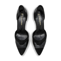 RANIA 75 - Negro Regina Romero Zapato Zapatilla Tacon Alto Para Dama en Piel