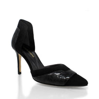 RANIA 75 - Negro Regina Romero Zapato Zapatilla Tacon Alto Para Dama en Piel