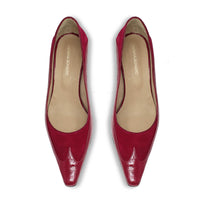 RICCARDI 60 - Lipstick Rosa Regina Romero Zapato Zapatilla Tacon Bajo Para Dama en Piel