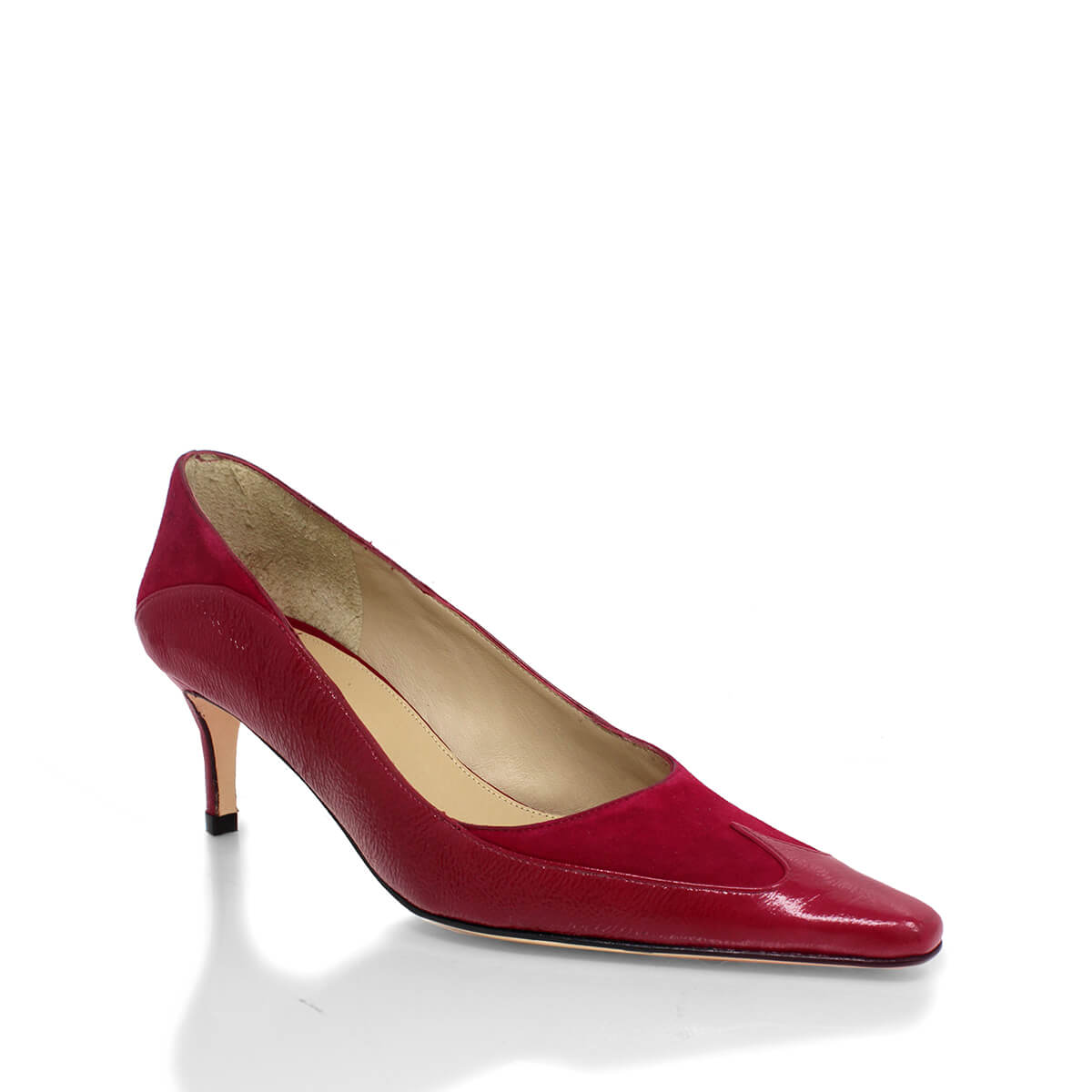 RICCARDI 60 - Lipstick Rosa Regina Romero Zapato Zapatilla Tacon Bajo Para Dama en Piel