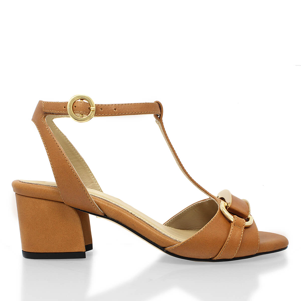 ARIZONA 55 - Miel Regina Romero Low Heel Sandal Slipper Shoe for Women in Leather
