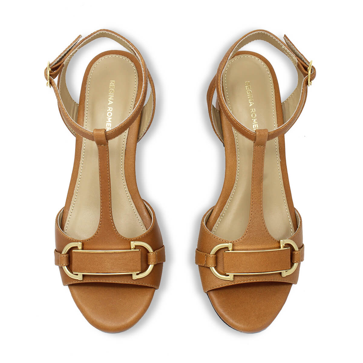 ARIZONA 55 - Miel Regina Romero Low Heel Sandal Slipper Shoe for Women in Leather