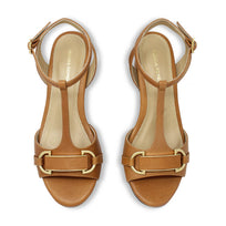 ARIZONA 55 - Miel Regina Romero Zapato Sandalia Zapatilla Tacon Bajo Para Dama en Piel