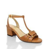 ARIZONA 55 - Miel Regina Romero Zapato Sandalia Zapatilla Tacon Bajo Para Dama en Piel