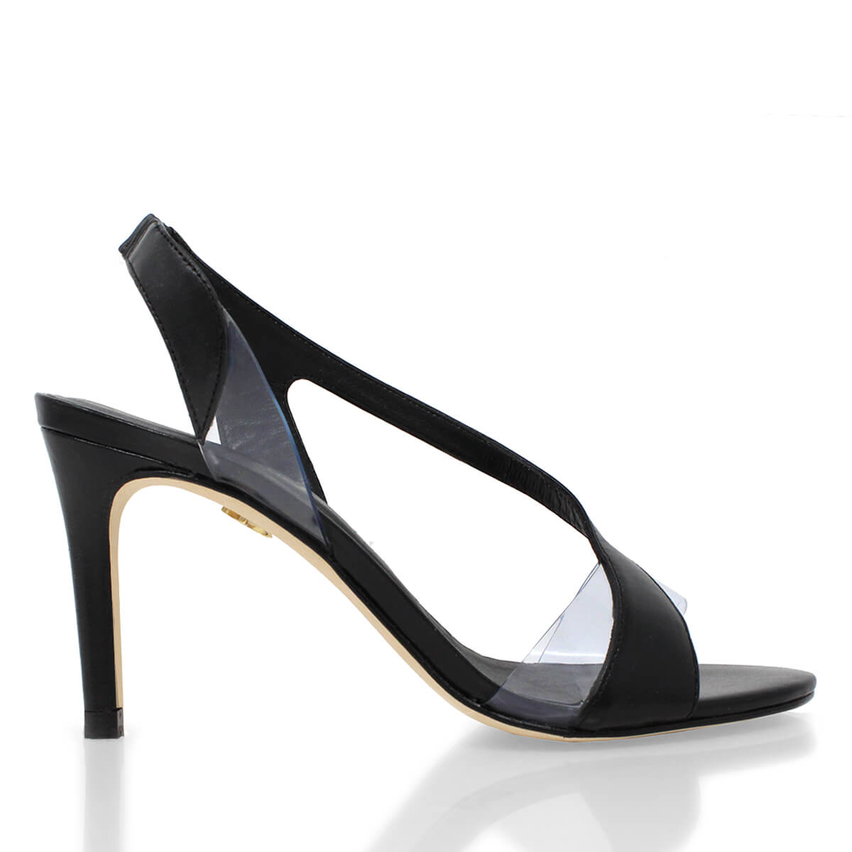 AXEL 85 - Negro Regina Romero Zapato Sandalia Zapatilla Tacon Alto Para Dama en Piel