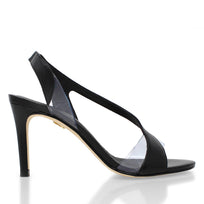 AXEL 85 - Negro Regina Romero Zapato Sandalia Zapatilla Tacon Alto Para Dama en Piel