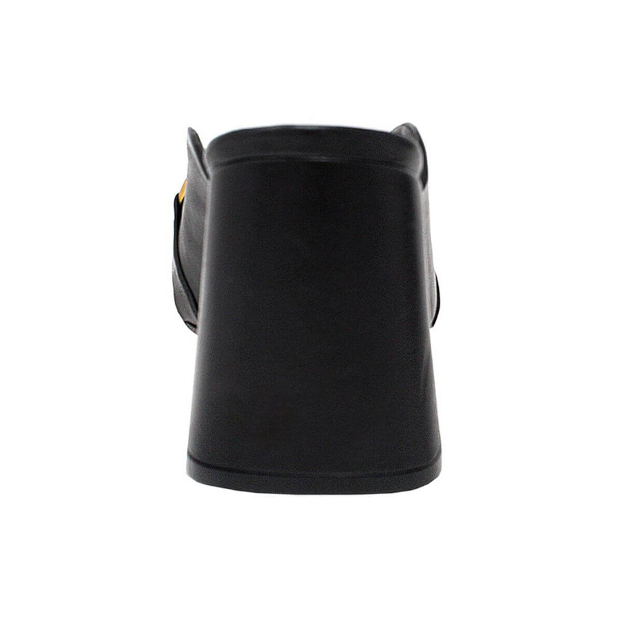 BASS 75 - Negro Regina Romero Zapato Sandalia Zapatilla Tacon Alto Para Dama en Piel