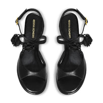 GODIVA 85 - Negro Regina Romero Zapato Zapatilla Tacon Alto Para Dama en Piel