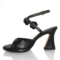 GODIVA 85 - Negro Regina Romero Zapato Zapatilla Tacon Alto Para Dama en Piel