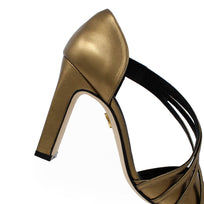 HADA 100 - Oro Viejo Regina Romero Zapato Sandalia Zapatilla Tacon Alto Para Dama en Piel
