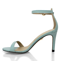 YVETTE 85 - Menta Regina Romero Zapato Sandalia Zapatilla Tacon Alto Para Dama en Piel