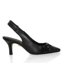 JONES 50 - Negro Regina Romero Zapato Zapatilla Tacon Bajo Para Dama en Piel