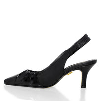 JONES 50 - Negro Regina Romero Zapato Zapatilla Tacon Bajo Para Dama en Piel