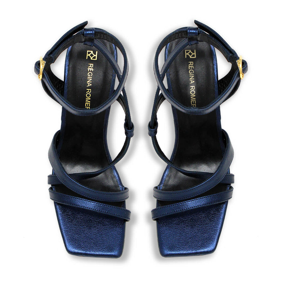 PIA 100 - Esmeralda Regina Romero High Heel Sandal Shoe for Lady in Leather