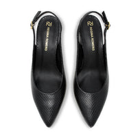 TANIA 50 - Negro Regina Romero Zapato Zapatilla Tacon Bajo Para Dama en Piel 2