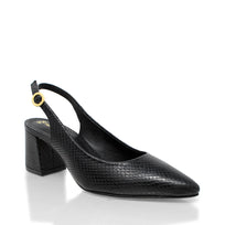 TANIA 50 - Negro Regina Romero Zapato Zapatilla Tacon Bajo Para Dama en Piel 2