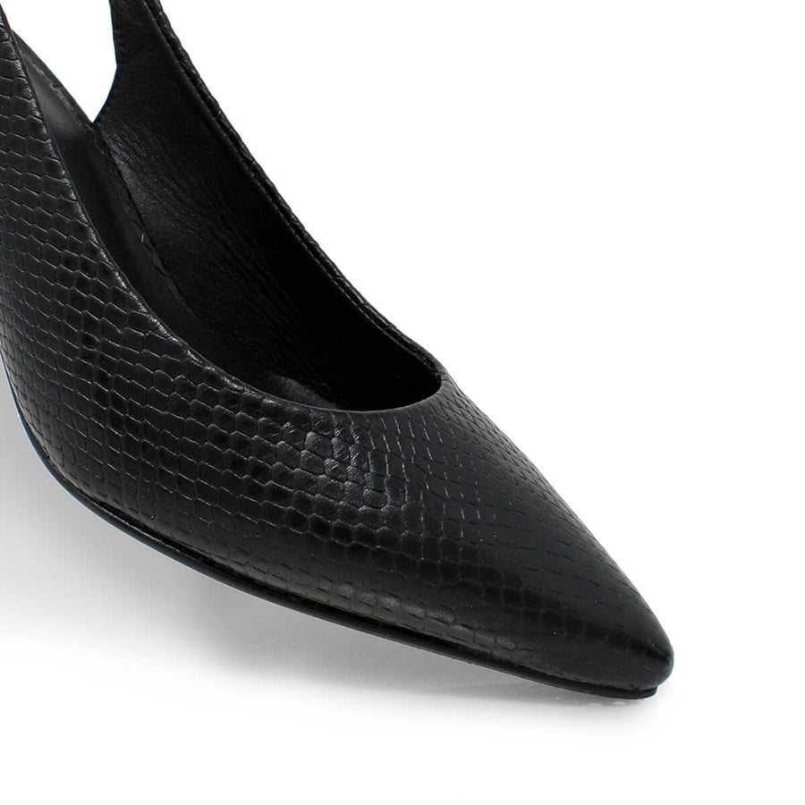 TANIA 50 - Negro Regina Romero Zapato Zapatilla Tacon Bajo Para Dama en Piel 2