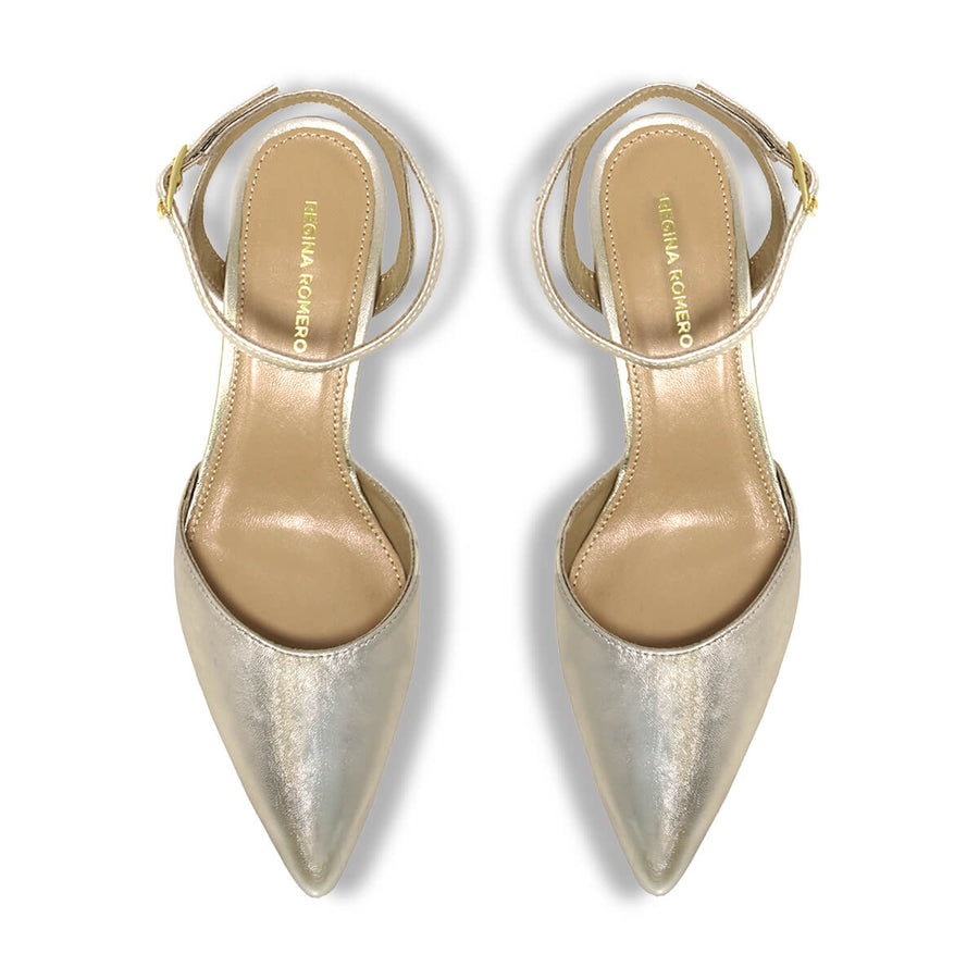 URSULA 50 - Seda Regina Romero Zapato Zapatilla Tacon Bajo Para Dama en Piel