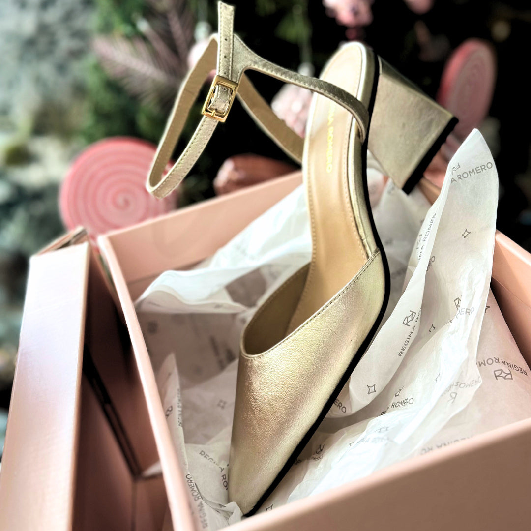 URSULA 50 - Seda Regina Romero Zapato Zapatilla Tacon Bajo Para Dama en Piel