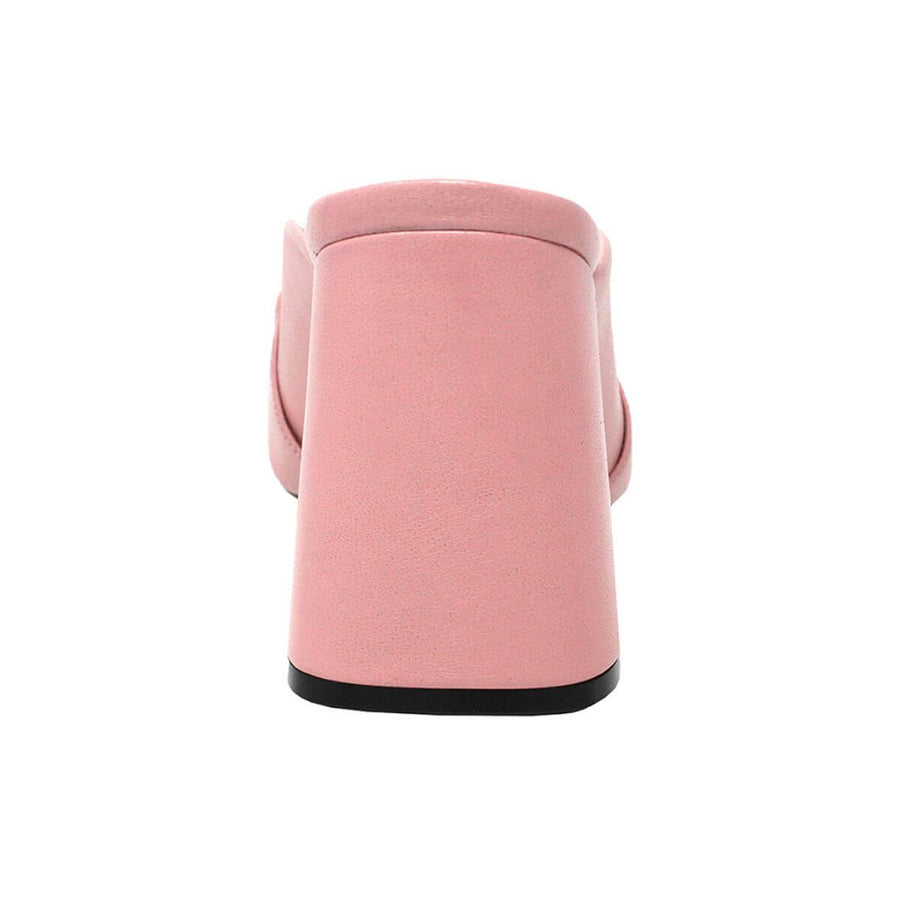 BASS 75 - Rosa Claro Regina Romero Zapato Sandalia Zapatilla Tacon Alto Para Dama en Piel