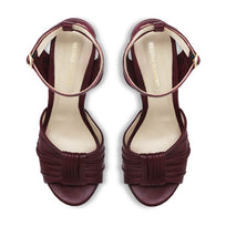 BERNADETTE 125 - Vino Regina Romero Zapato Sandalia Plataforma Tacon Alto Para Dama en Piel