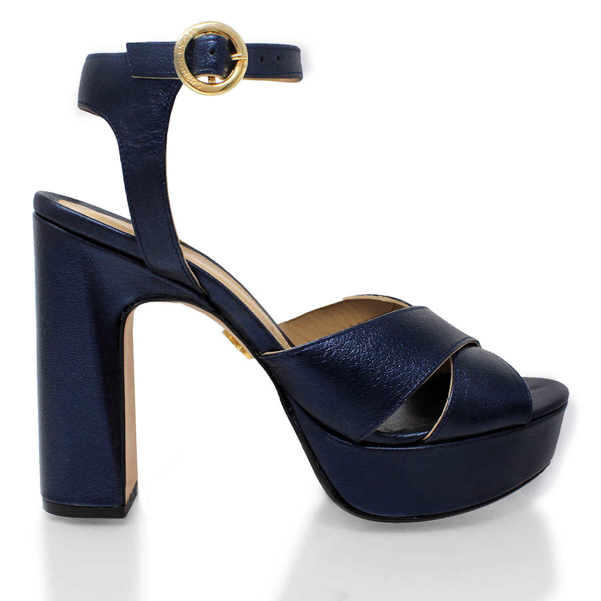 VENUS 120 - Seda Regina Romero High Heel Platform Sandal Shoe for Lady in Leather