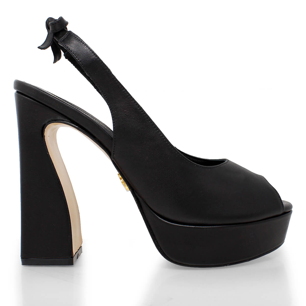 VICENZA 125 - Negro Regina Romero Zapato Sandalia Plataforma Tacon Alto Para Dama en Piel