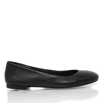 IZAR - Negro Regina Romero Zapato Flat Balerina de Piso Para Dama en Piel