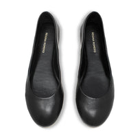 IZAR - Negro Regina Romero Zapato Flat Balerina de Piso Para Dama en Piel