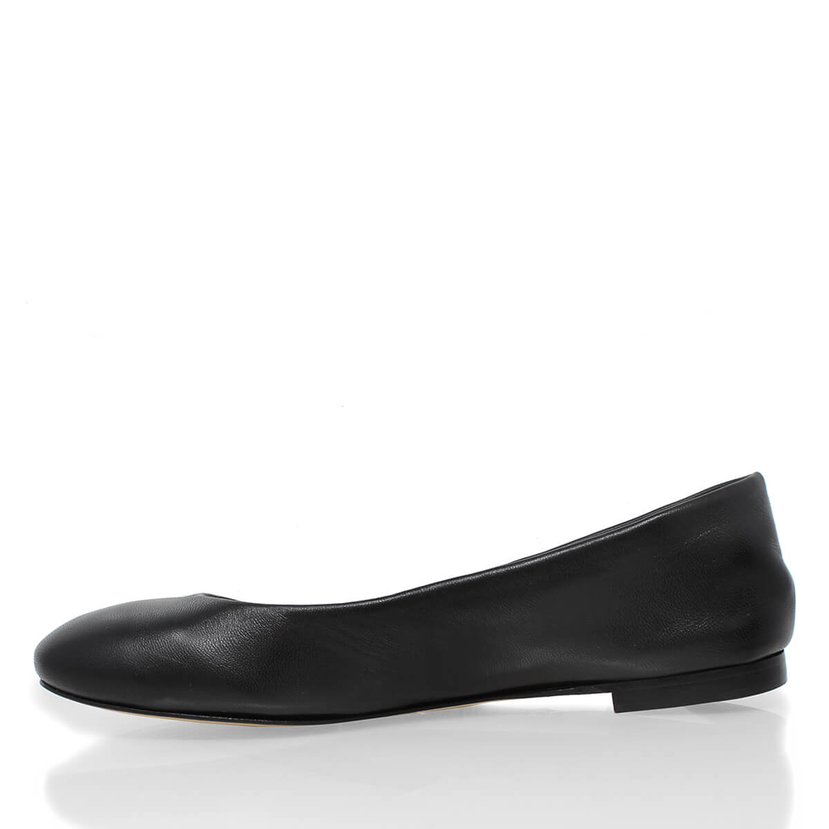 IZAR - Negro Regina Romero Zapato Flat Balerina de Piso Para Dama en Piel
