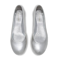 IZAR - Silver Regina Romero Flat Ballerina Floor Shoe for Women in Leather