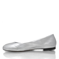 IZAR - Silver Regina Romero Flat Ballerina Floor Shoe for Women in Leather