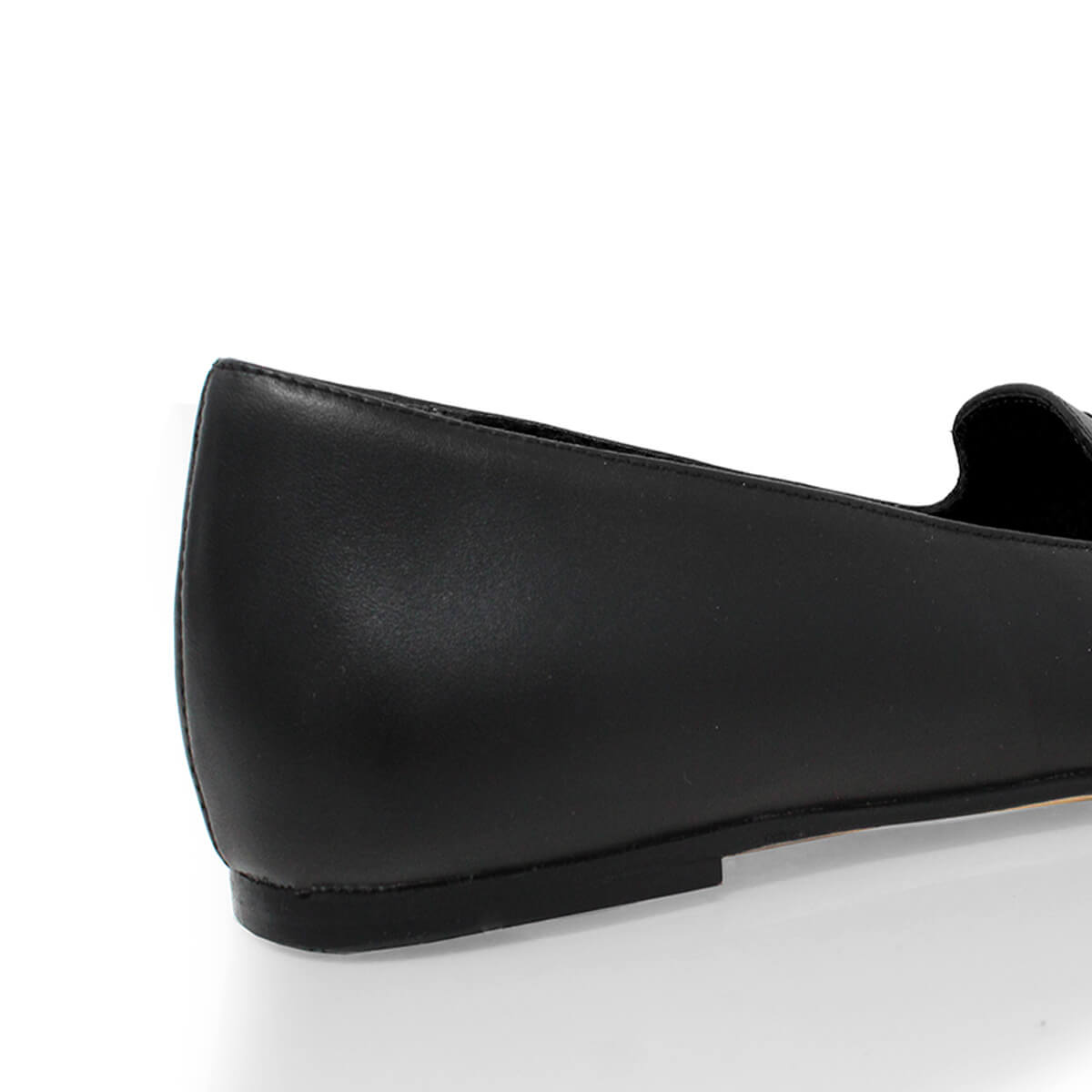 POLINA - Negro Regina Romero Zapato Flat Balerina de Piso Para Dama en Piel