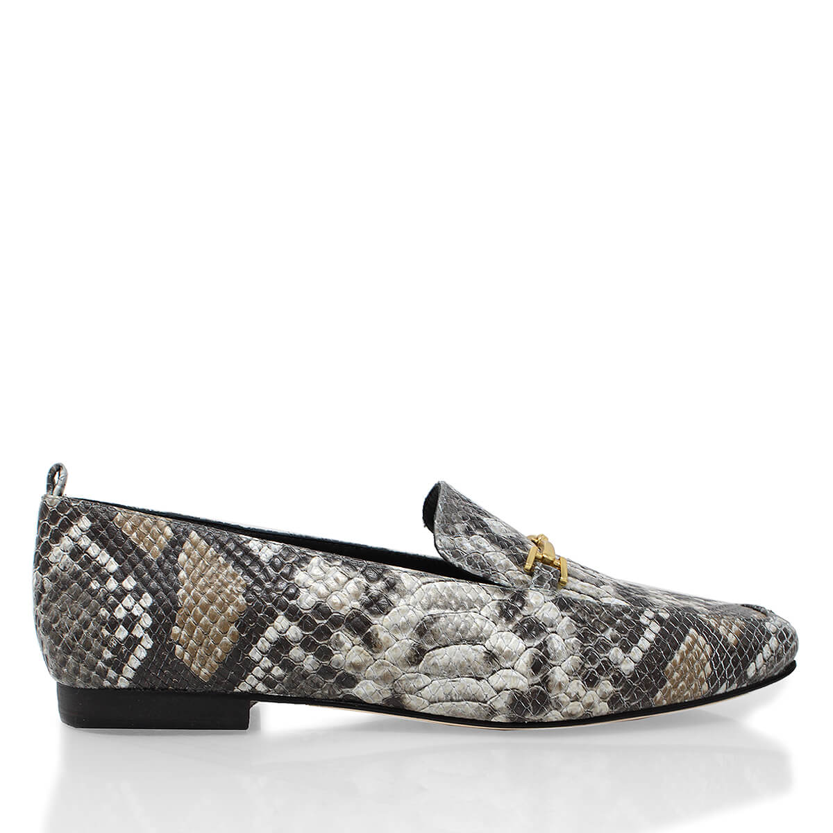 FANY - Beige Regina Romero Zapato Mocasin de Piso Para Dama en Piel