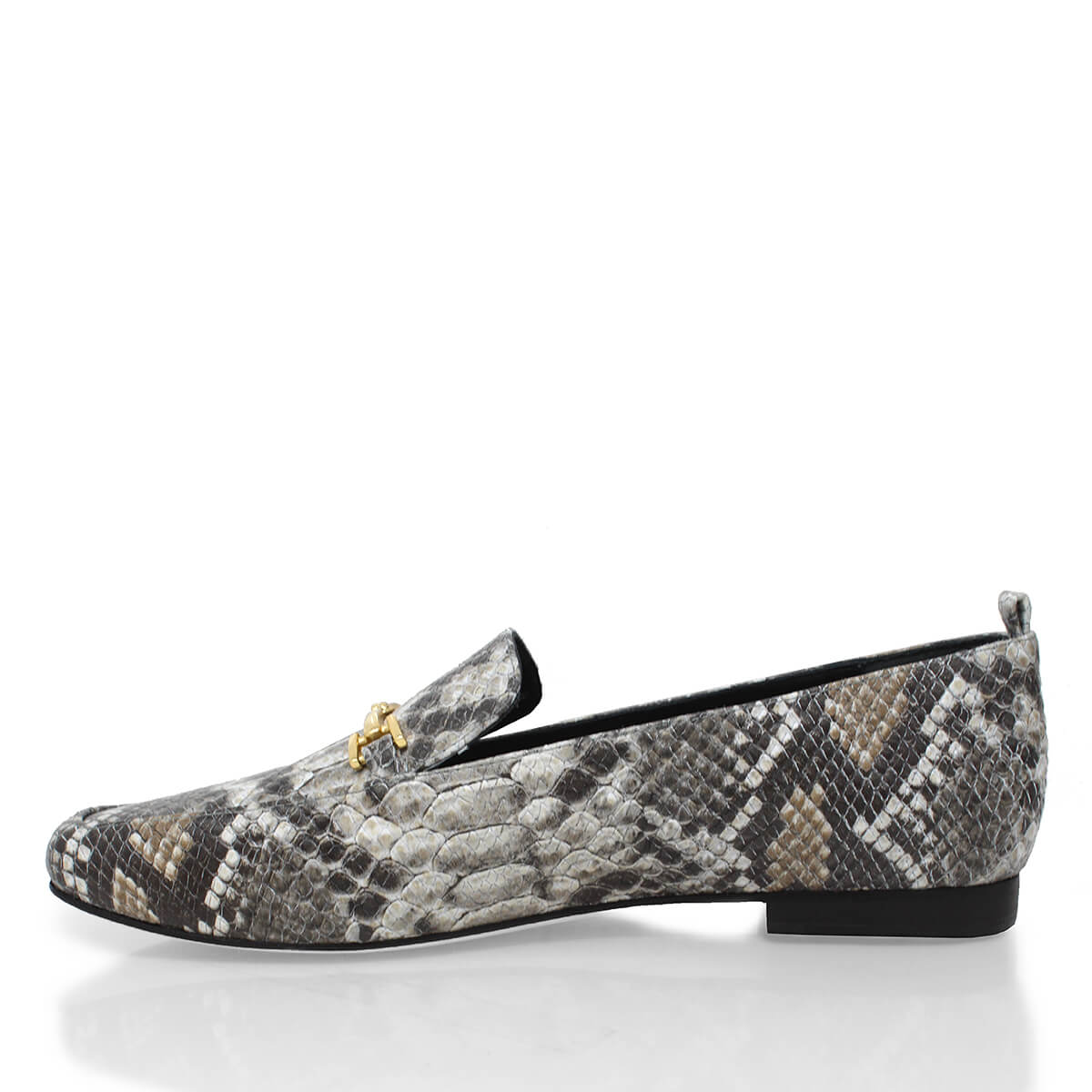 FANY - Beige Regina Romero Zapato Mocasin de Piso Para Dama en Piel
