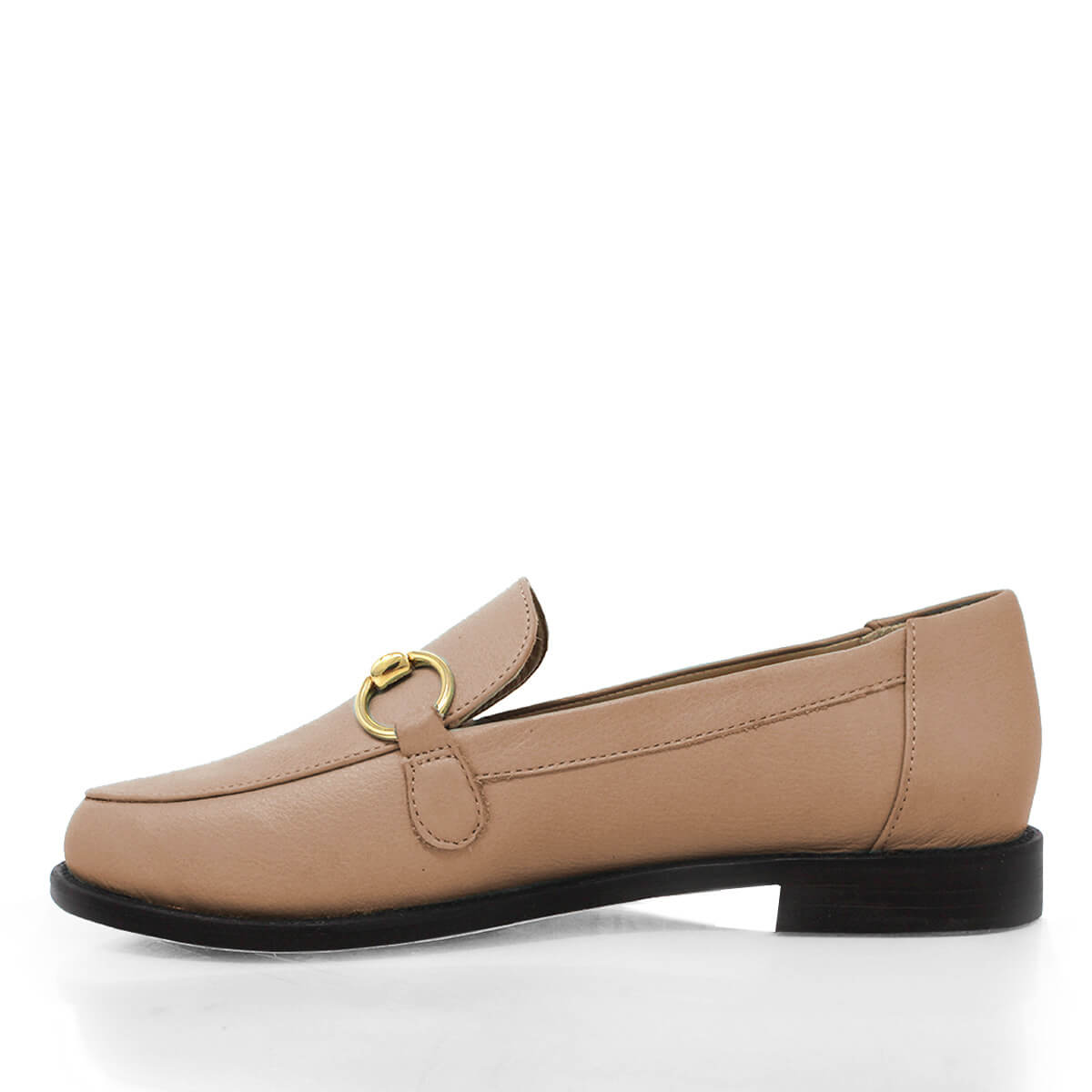 JUDY - Camel Regina Romero Zapato Mocasin de Piso Para Dama en Piel