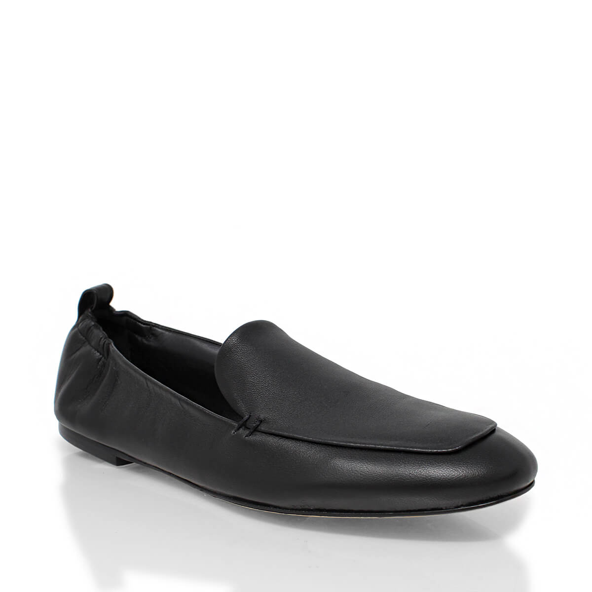 REBECA - Negro Regina Romero Zapato Mocasin de Piso Para Dama en Piel
