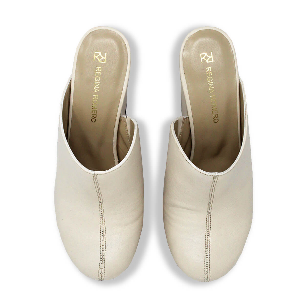 SUZETTE 135 - Latte Regina Romero Zapato Plataforma Tacon Alto Para Dama en Piel