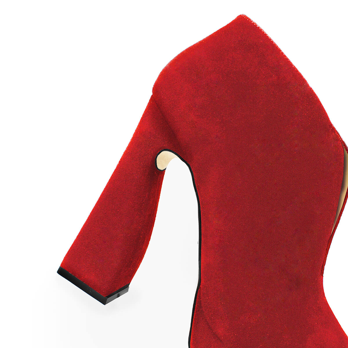 ZAIS 125 - Suede Carmin Regina Romero High Heel Platform Sandal Shoe for Women in Leather