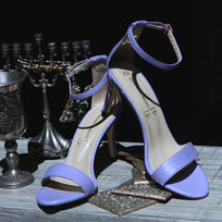 CLAUDINE 85 - Lila Regina Romero Zapato Sandalia Zapatilla Tacon Alto Para Dama en Piel