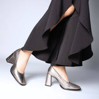 KAT 75 - Antimonio Regina Romero Zapato Zapatilla Tacon Alto Para Dama en Piel