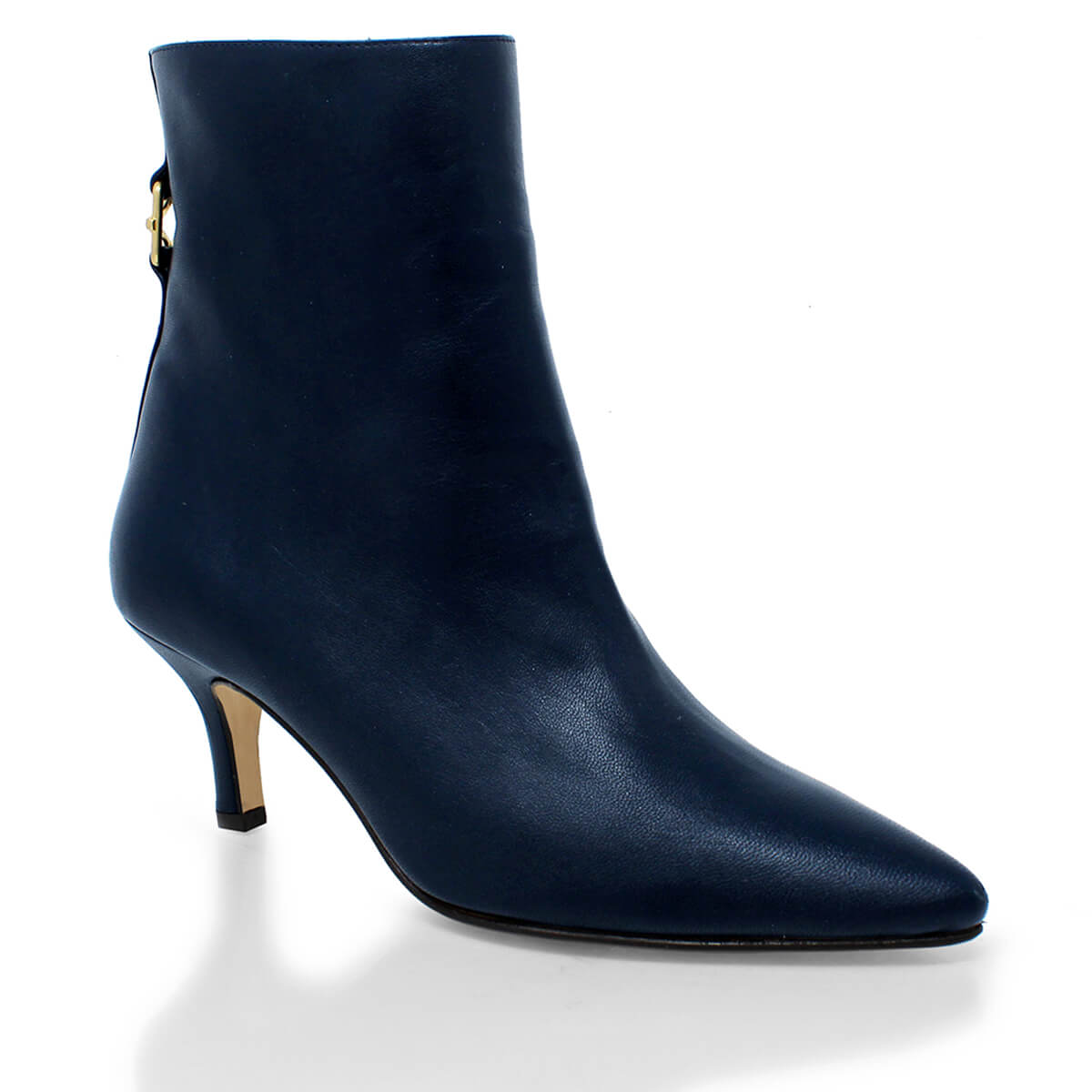 MELANIA 60 - Marino Regina Romero Zapato Bota Botin Tacon Bajo Para Dama en Piel