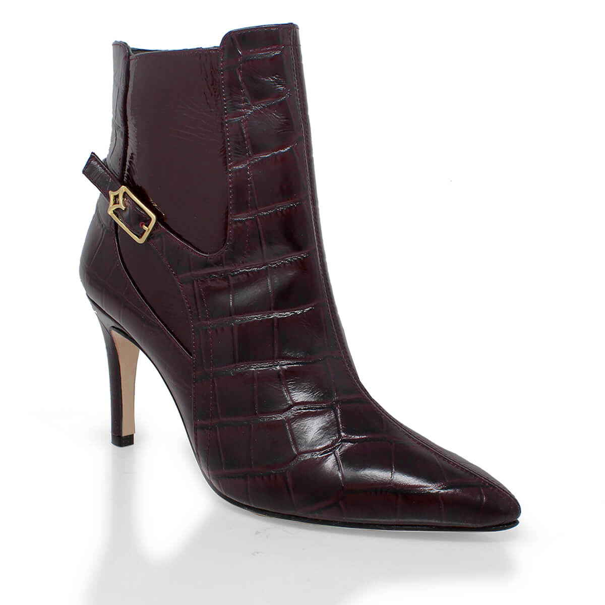 TIZIANA 85 - Vino Regina Romero Zapato Bota Botin Tacon Alto Para Dama en Piel