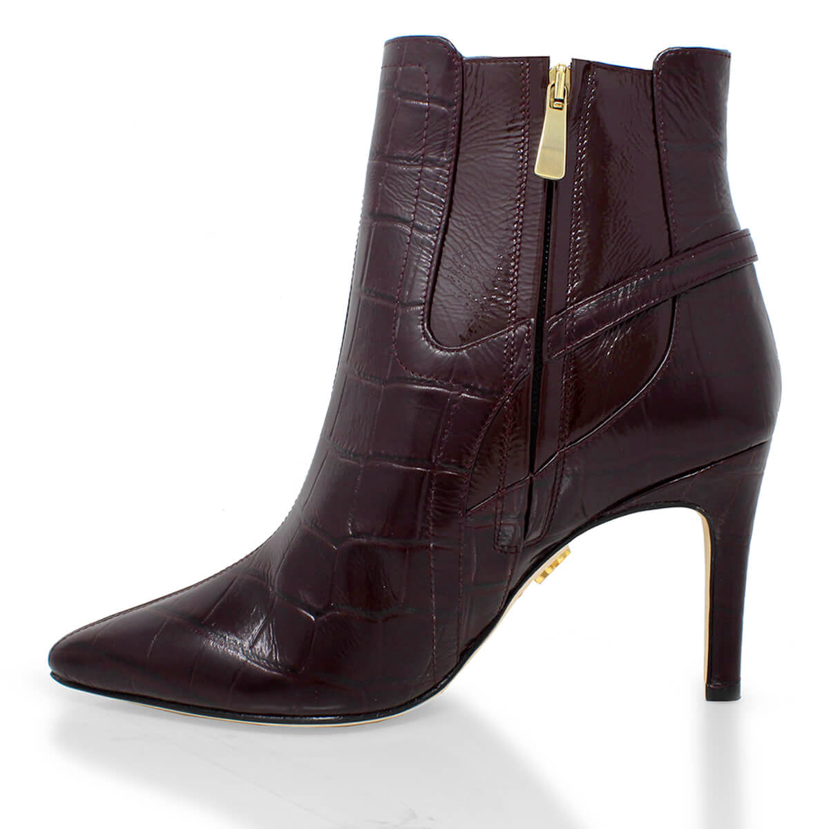 TIZIANA 85 - Vino Regina Romero Zapato Bota Botin Tacon Alto Para Dama en Piel