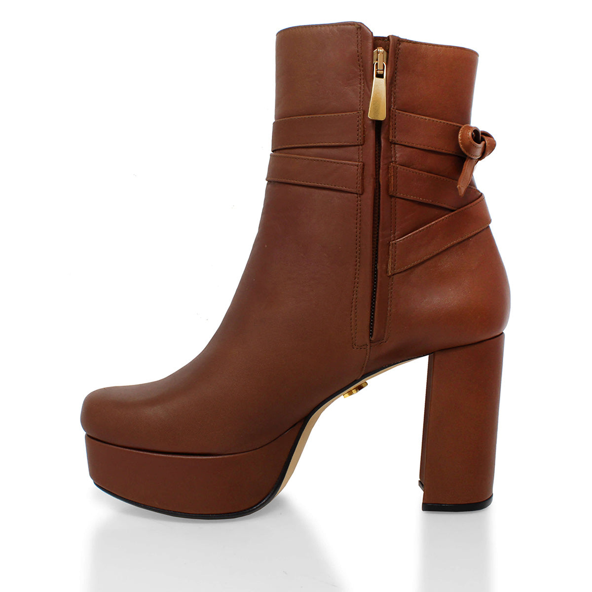 ZELDA 95 - Avellana Regina Romero Zapato Bota Botin Plataforma Tacon Alto Para Dama en Piel