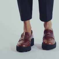 QUINN - Tan Regina Romero Zapato Tenis Urbano Sport Para Dama en Piel