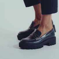 QUINN - Negro Regina Romero Zapato Tenis Urbano Sport Para Dama en Piel